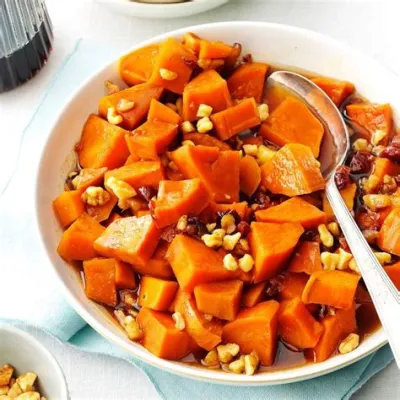  Candied Sweet Potato With Walnut Crumble Satisfy Your Cravings for Both Crunchy Textures and Delicate Sweetness?