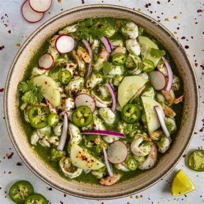  Ceviche Aguachile! A Burst of Citrusy Spice and Tangy Freshness that Will Set Your Taste Buds Dancing