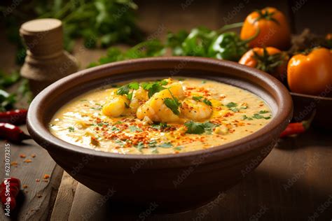  Vatapá: A Creamy, Coconut-Infused Delight Bursting with Flavorful Seafood and Aromatic Spices!